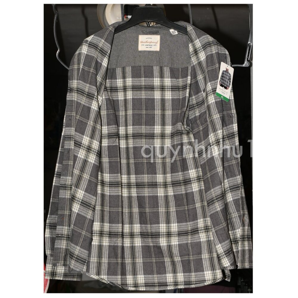 Weatherproof Vintage Men Flannel Long Sleeve Button Down Shirt - Picture 5 of 11